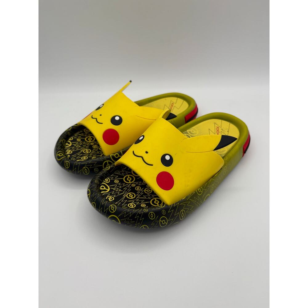 Pikachu Pokemon Slides Kids Size 1 Shoes